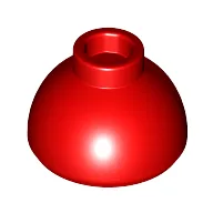 Brick Round 1.5 x 1.5 Dome Top [Plain] / Red
