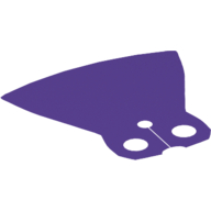 Lego Neckwear Cape, Extended with Round Bottom / Dark Purple