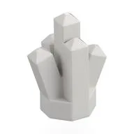 Rock 1 x 1 Crystal 5 Point / White