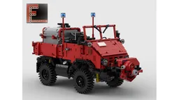 Unimog U411 fire engine with trailer