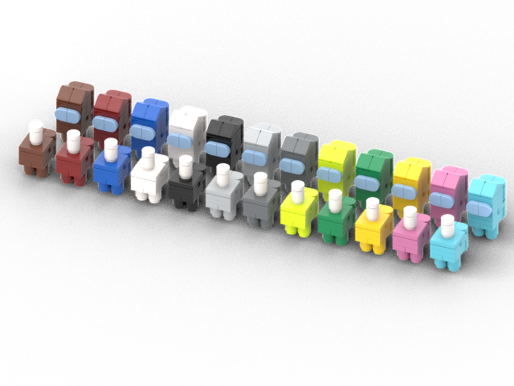 Lego Modular Skeld - Among Us Figures - Crewmates