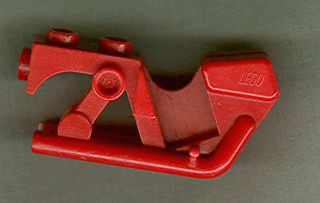 Lego Motorcycle Town Body Rear - Part of x81 / Red