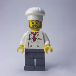 Chef, Red Neckerchief, Dark Bluish Gray Legs, Beard