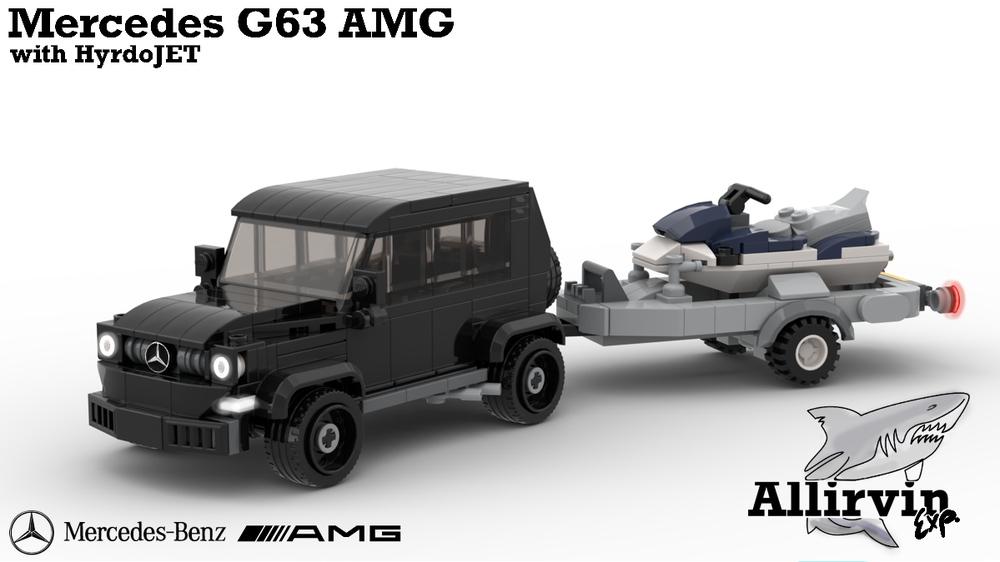 Lego G63 AMG with HydroJET and Trailer
