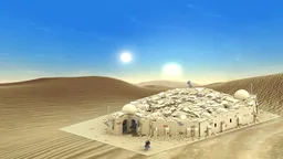 Tatooine: Cantina of Mos Eisley with roof