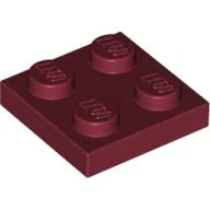 Plate 2 x 2 / Dark Red
