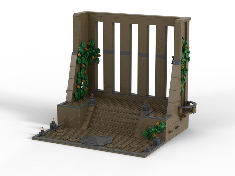 Lego Yavin 4 Temple, Grand Audience Chamber, minifig display stand