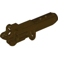 Large Figure Weapon Gun, Body with Hole on Side / Dark Brown