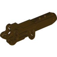 Lego Large Figure Weapon Gun, Body with Hole on Side / Dark Brown