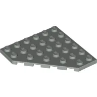 Wedge Plate 6 x 6 Cut Corner / Light Gray