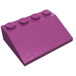 Brick Sloped 33° 3 x 4 / Magenta