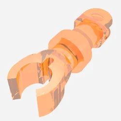 Arm Skeleton / Trans-Neon Orange