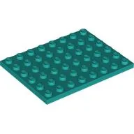 Plate 6 x 8 / Dark Turquoise