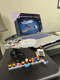 Enterprise D and Shuttle Pod MINI!