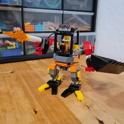Flamethrower scout mech