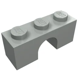 Brick Arch 1 x 3 / Light Gray