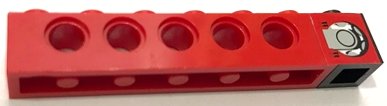 Lego Stickered Assembly 7 x 1 x 1 with Fuel Filler Cap Pattern Model Left Side (Sticker) - Set 8440