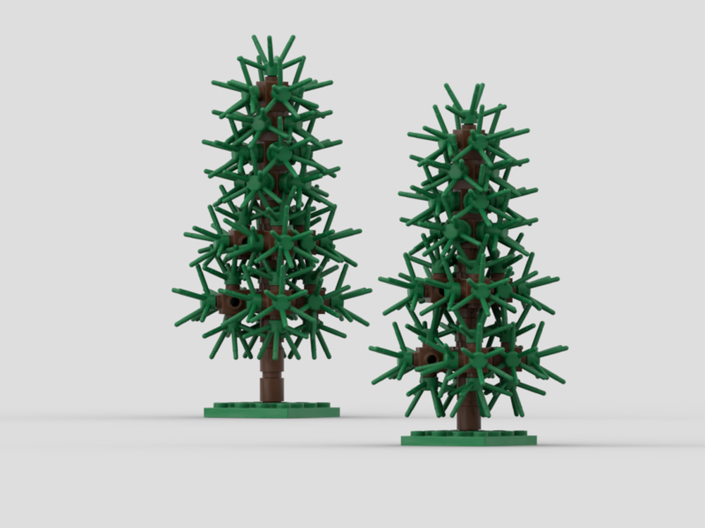 Lego 2 Small Pine Tree Designs.