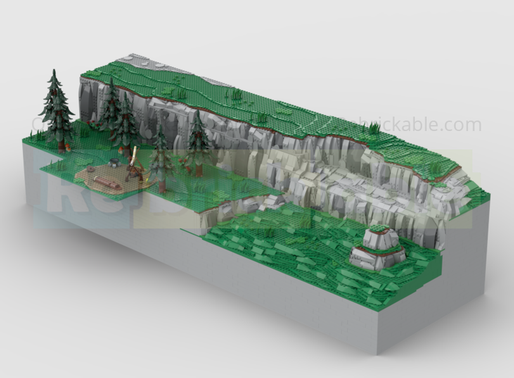 Lego Cliff and Bokoblin Camp - BoTW The Great Plateau Build V