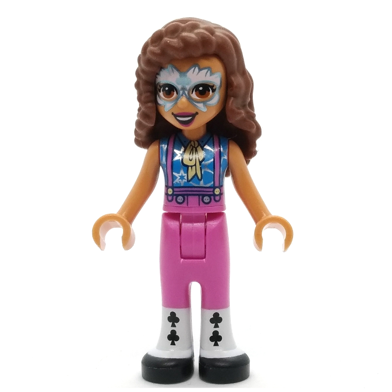 Lego Olivia - Dark Azure Top, Dark Pink Pants, Face Paint