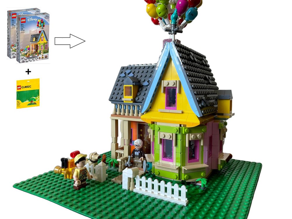 Lego 'Up' House Alternate build of 2x 43217