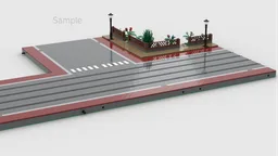 Modular street crossing