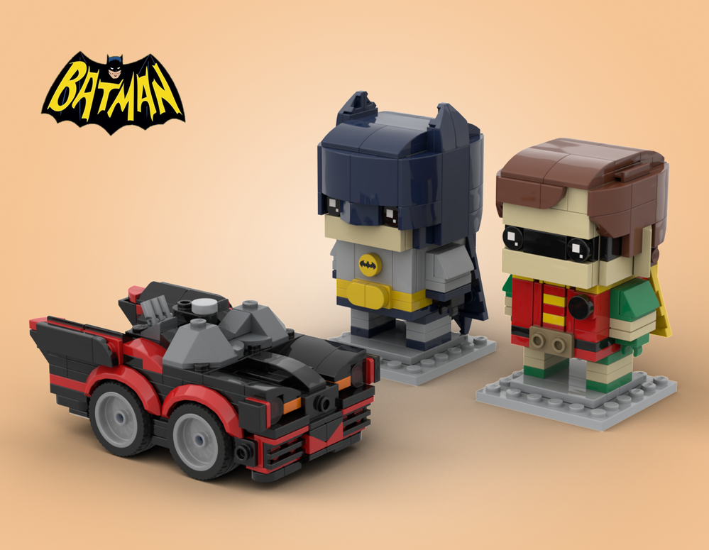 Lego Bat-man, Robin and the 1966 Batmobile