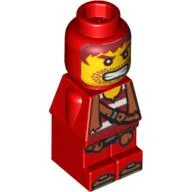 Microfig Pirate Plank Pirate Red / Red