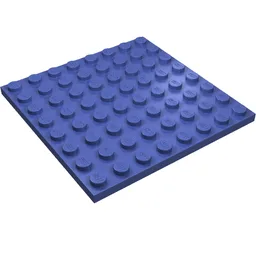 Plate 8 x 8 / Violet