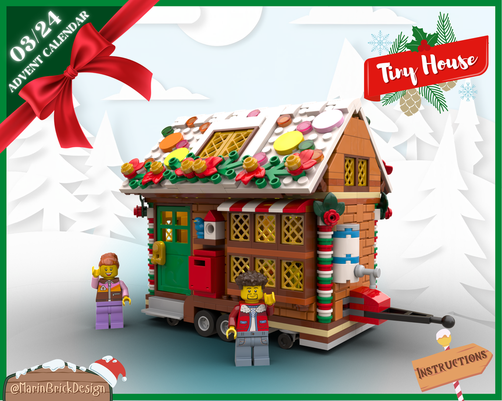 LEGO Christmas Tiny House MOC - LEGO Advent Calendar 2024