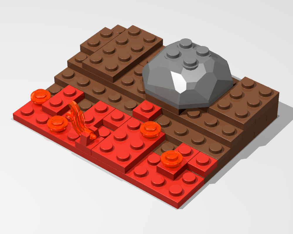 Lego Anakin Burning