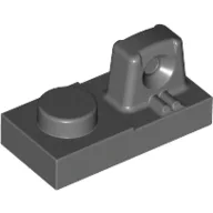 Hinge Plate 1 x 2 Locking with 1 Finger On Top / Dark Bluish Gray