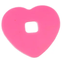 Clikits Icon Accent, Heart 3 7/8 x 3 7/8 / Trans-Pink