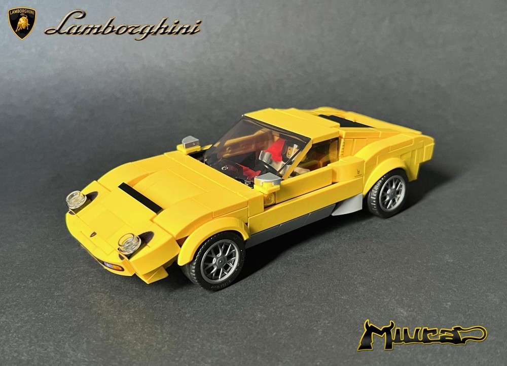 Lego Lamborghini Miura - Speed Champions 8 Studs wide