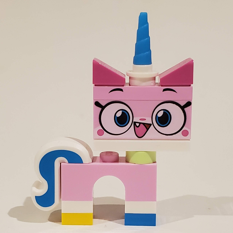 Lego Unikitty, Dark Azure Foot, Open Mouth, Small Pupils