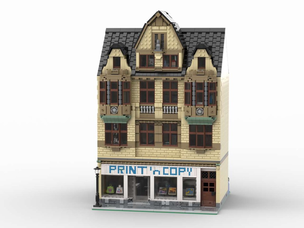 Lego Modular Town House 'Print 'n Copy'