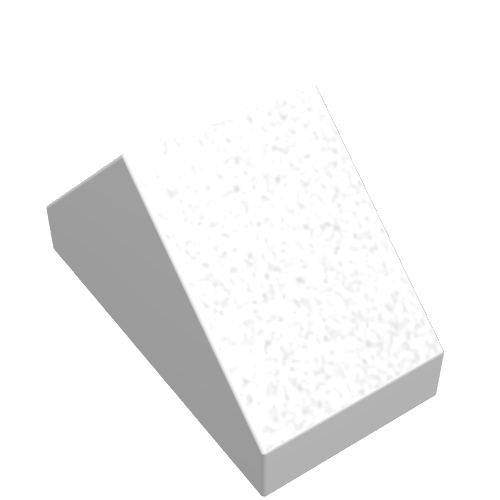Lego Brick Sloped 45° 2 x 1 Double with Ovoid Bottom Pin / White