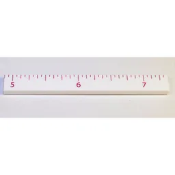 Tile 1 x 8 with Ruler INCH '5', '6', '7' Print / White