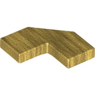 Tile Special 2 x 2 Corner with Cut Corner - Facet / Pearl Gold