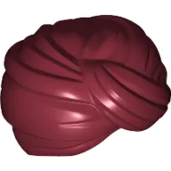Hat Turban Wrap without Hole / Dark Red