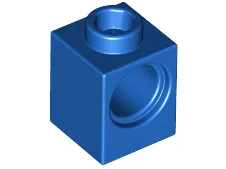 Technic Brick 1 x 1 with Pin Hole / Blue