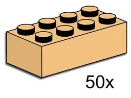 2 x 4 Tan Bricks
