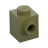 Lego Brick Special 1 x 1 with Stud on 1 Side / Olive Green