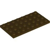 Plate 4 x 8 / Dark Brown