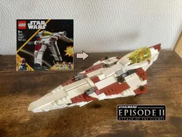 Obi-Wan Delta Starfighter Minifigure Scale