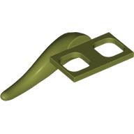Lego Minifig Hipwear Short Tail Costume [PLAIN] / Olive Green