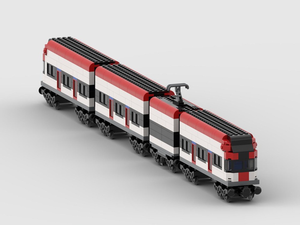 Lego Hubelchlotz Swiss Train SBB RaBe 520 "Seetaler" Motorless Version.