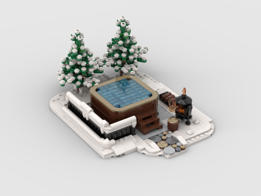 Lego WINTER VILLAGE HOT TUB OASIS MOC