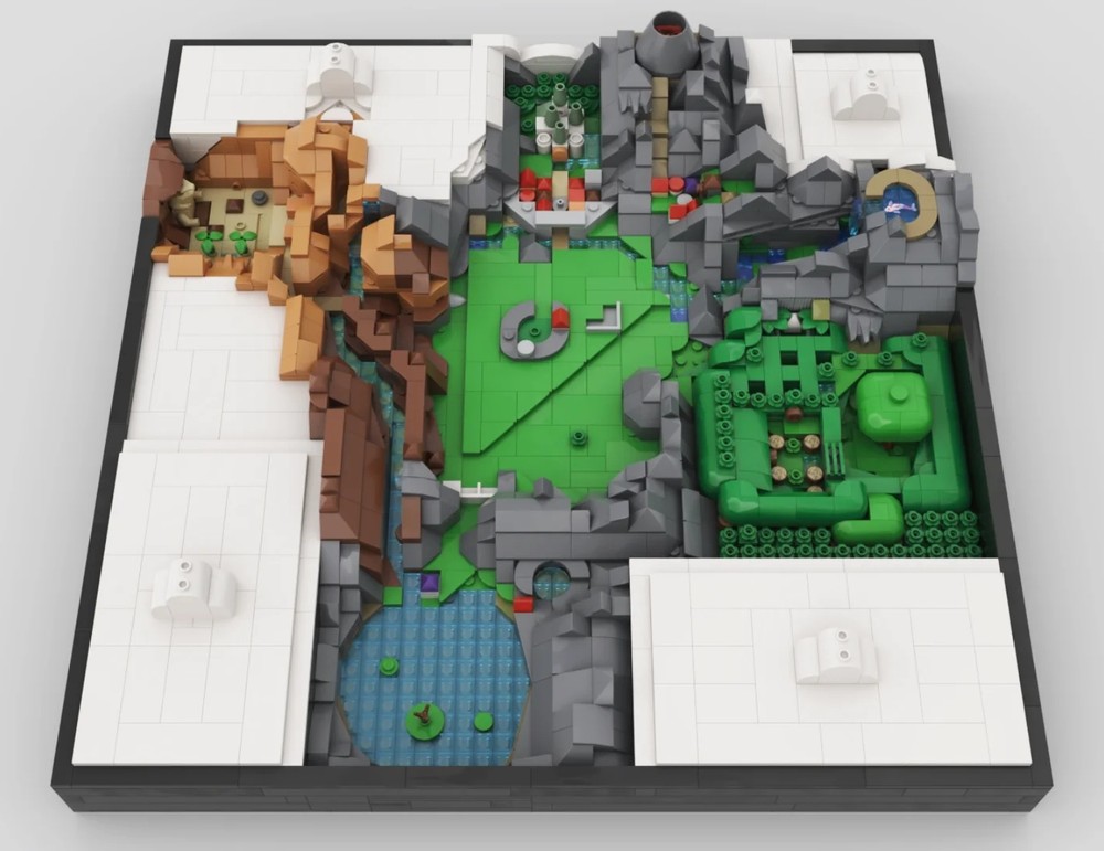 Lego The Legend of Zelda: Ocarina of Time - Map of Hyrule