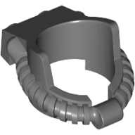 Lego Minifig Neckwear Helmet Breathing Apparatus / Dark Bluish Gray